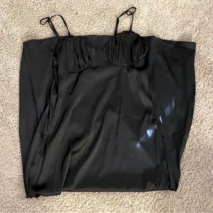 Black, Mid-Calf dress